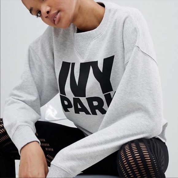 Gray Ivy Park Logo Crewneck Sweatshirt 